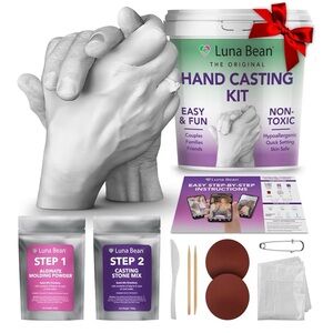COUPLES VALENTINES DAY OR SPECIAL OCCASION Hand Casting Kit - White NEW